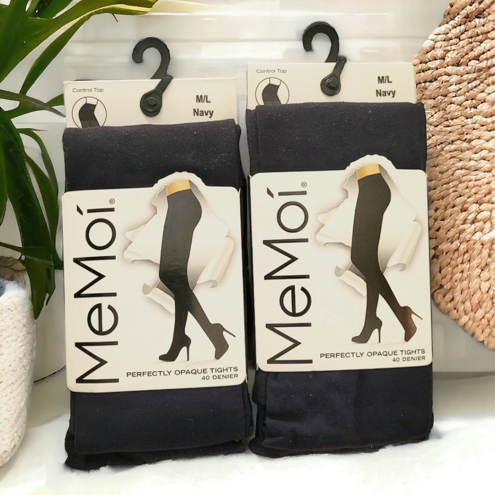 Navy Opaque Tights